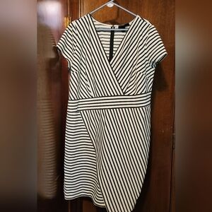 Black and White Striped Dress